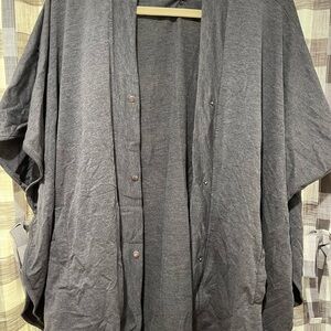 Itzy Ritzy Charcoal Gray Athleisure Nursing Cover - Breastfeeding Cover